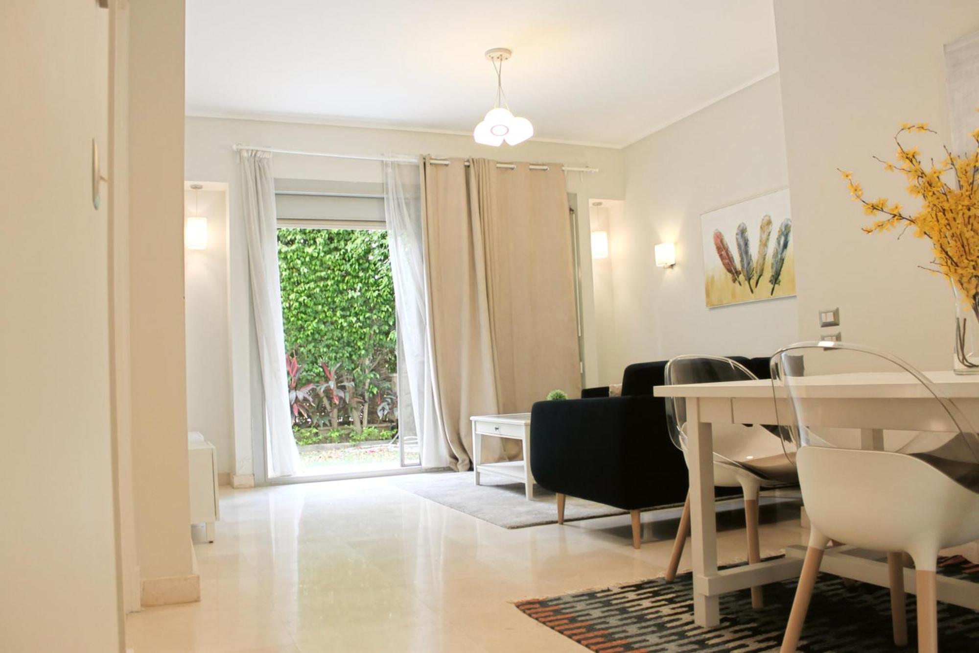 Modern 1br In Palm Hills Near Auc New Apartment Cairo